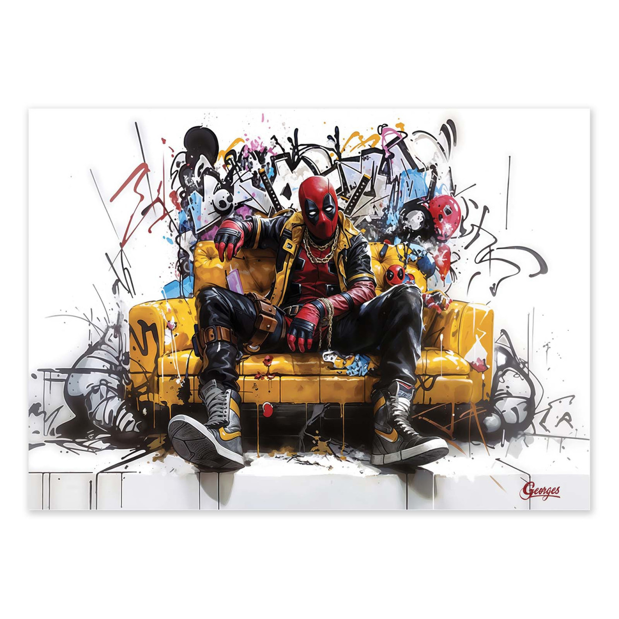 Affiche d'art - Deadpool Version 2 - Georges, WALL EDITIONS