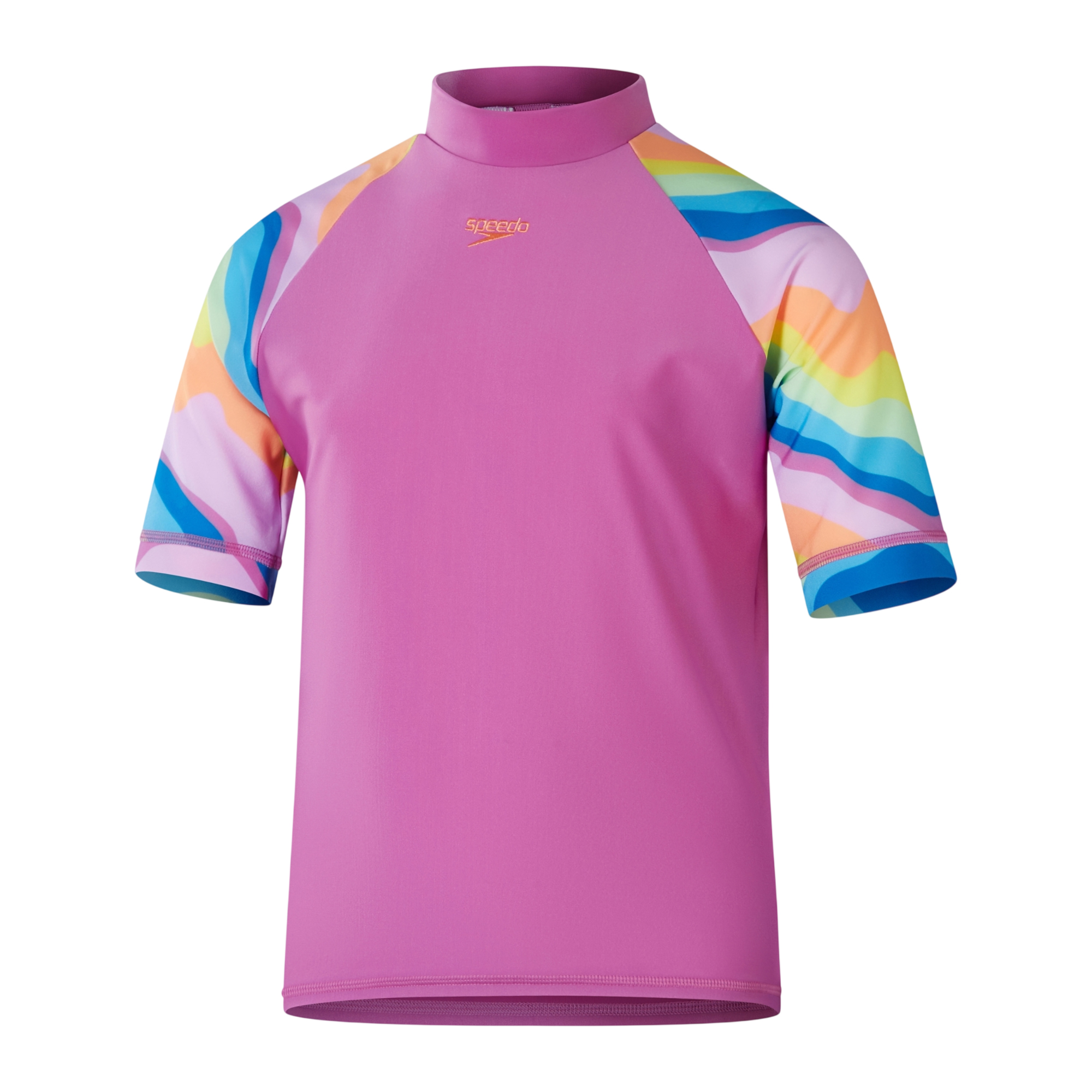Haut de bain anti-irritation manches courtes motif/style vague arc-en-ciel SUN, SPEEDO