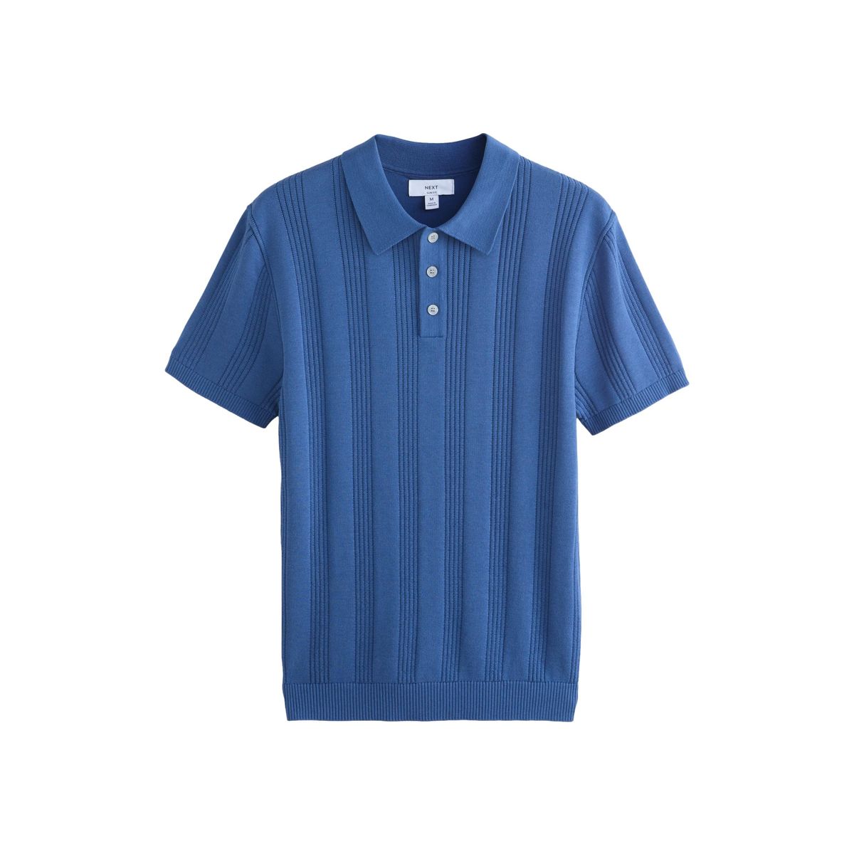 Polo en maille pointelle de coton majoritaire, NEXT