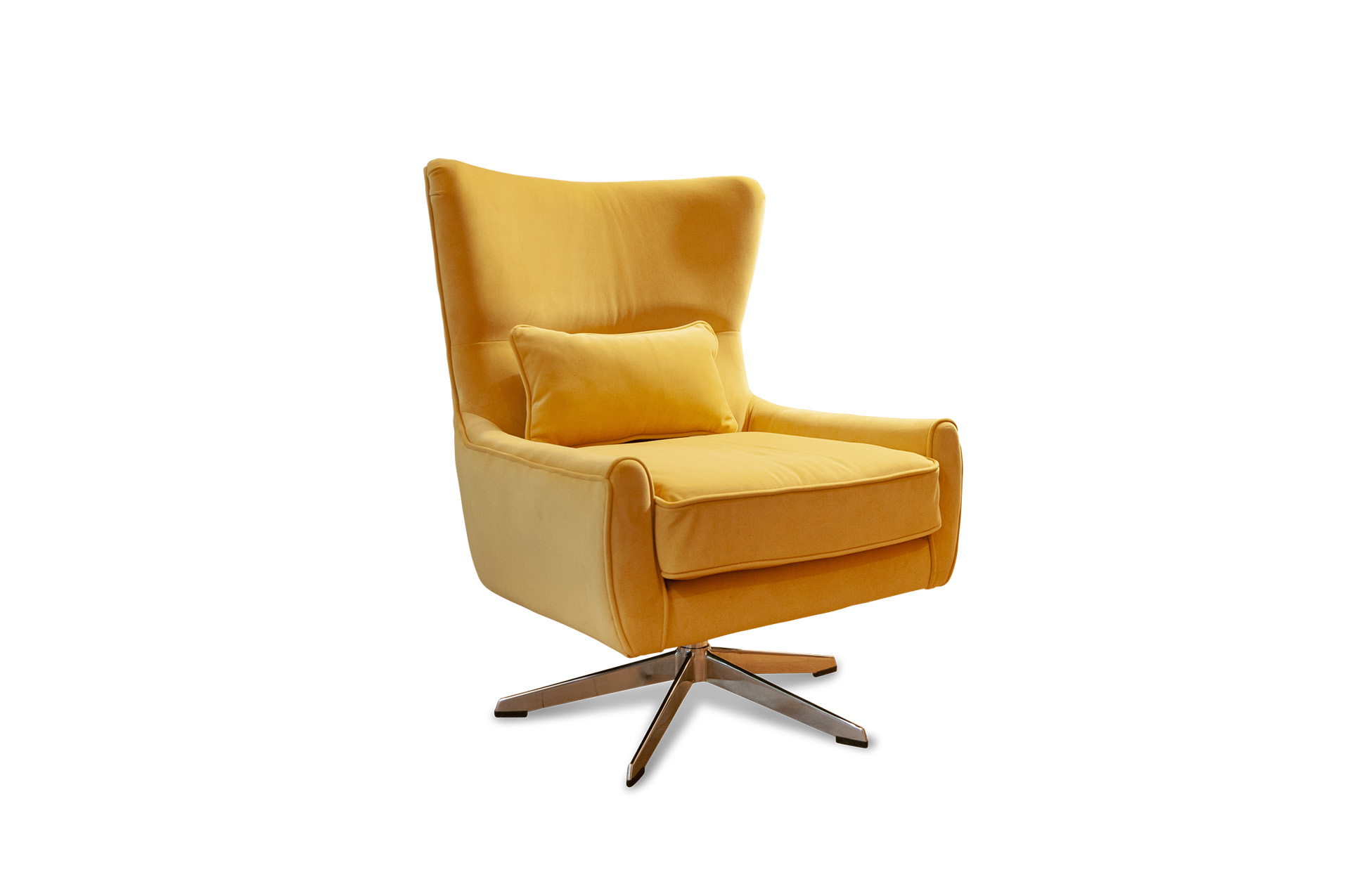 Fauteuil rotatif en velours BALMAT, PRODUIT INTERIEUR BRUT