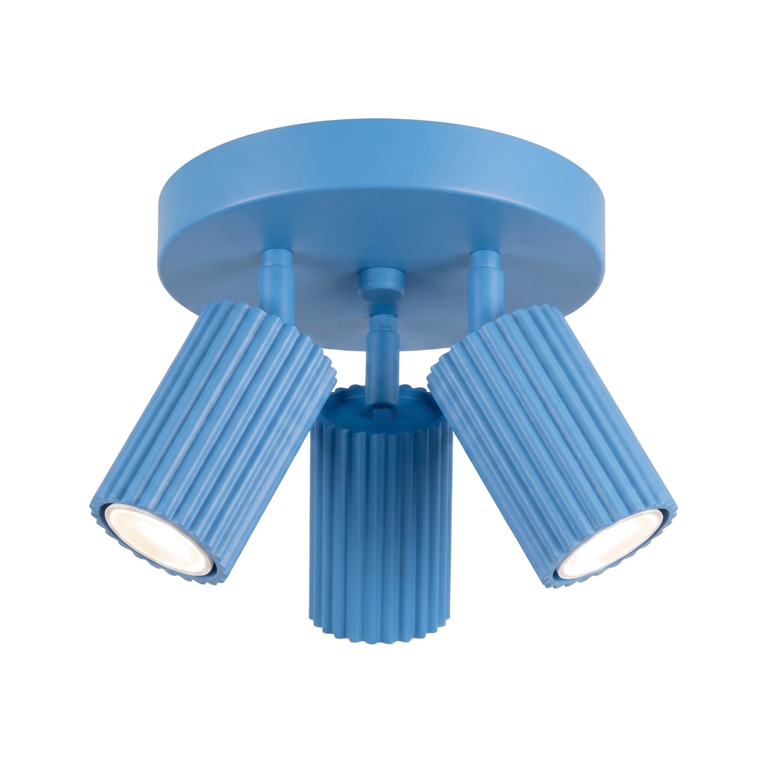 Plafonnier Aluminium Bleu GU10 3 KARBON, EDEN