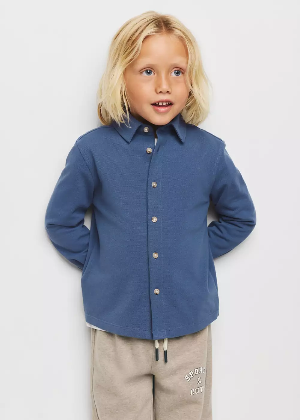 Chemise piqué coton, MANGO BABY