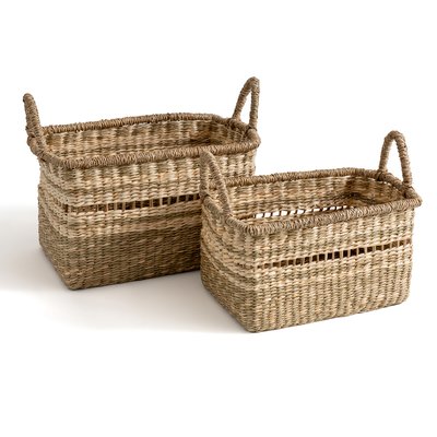 Set of 2 Sola Woven Straw Baskets LA REDOUTE INTERIEURS