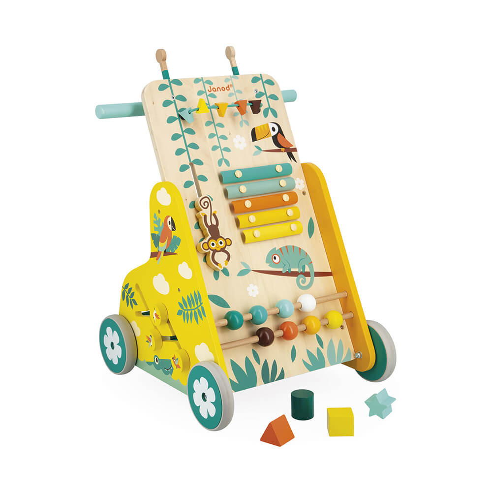 Jouet d'éveil chariot multi activités tropik, JANOD