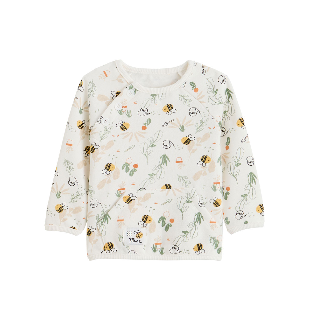 Sweat-shirt bébé en molleton Eden, PETIT BEGUIN