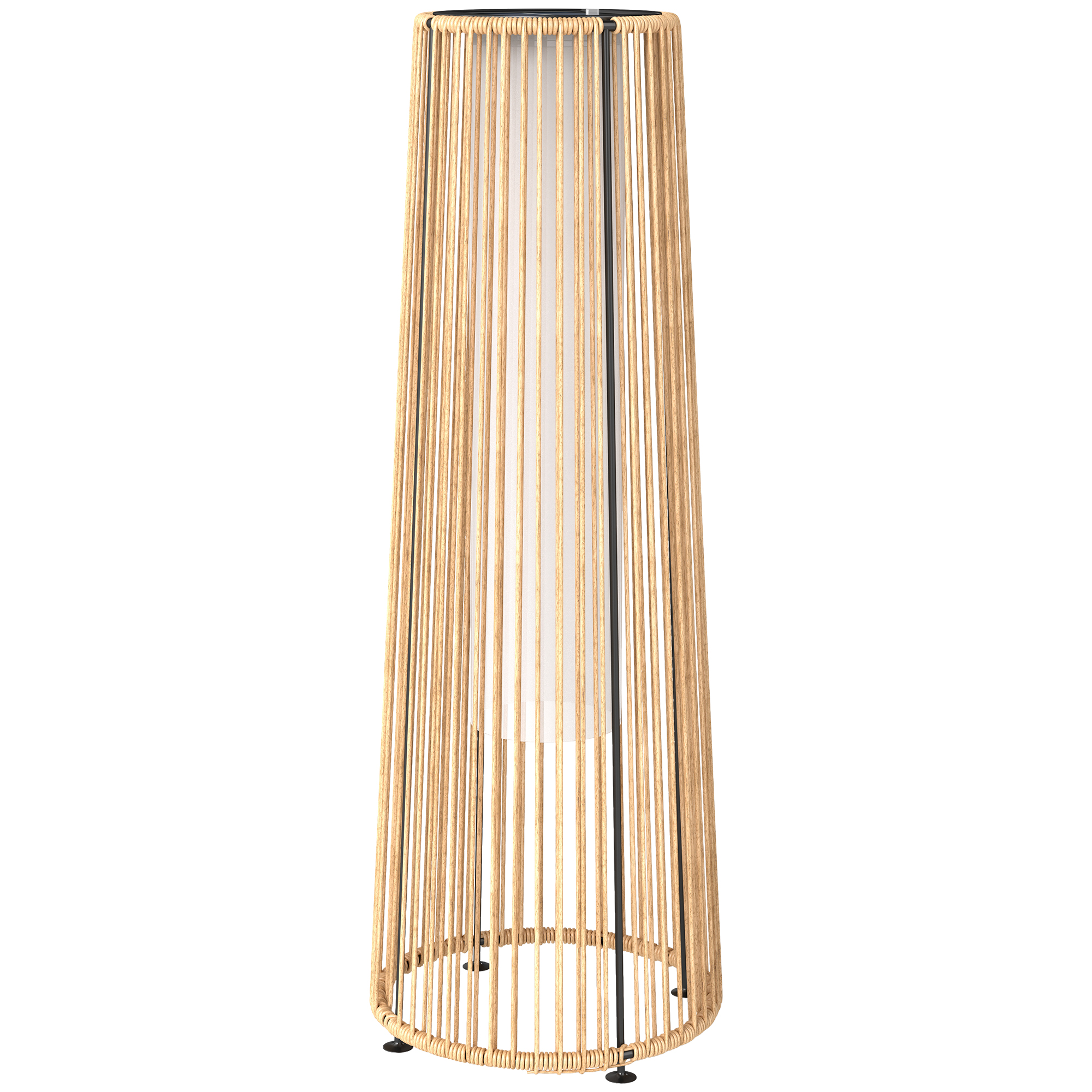 Lampe en rotin Résine PE, OUTSUNNY