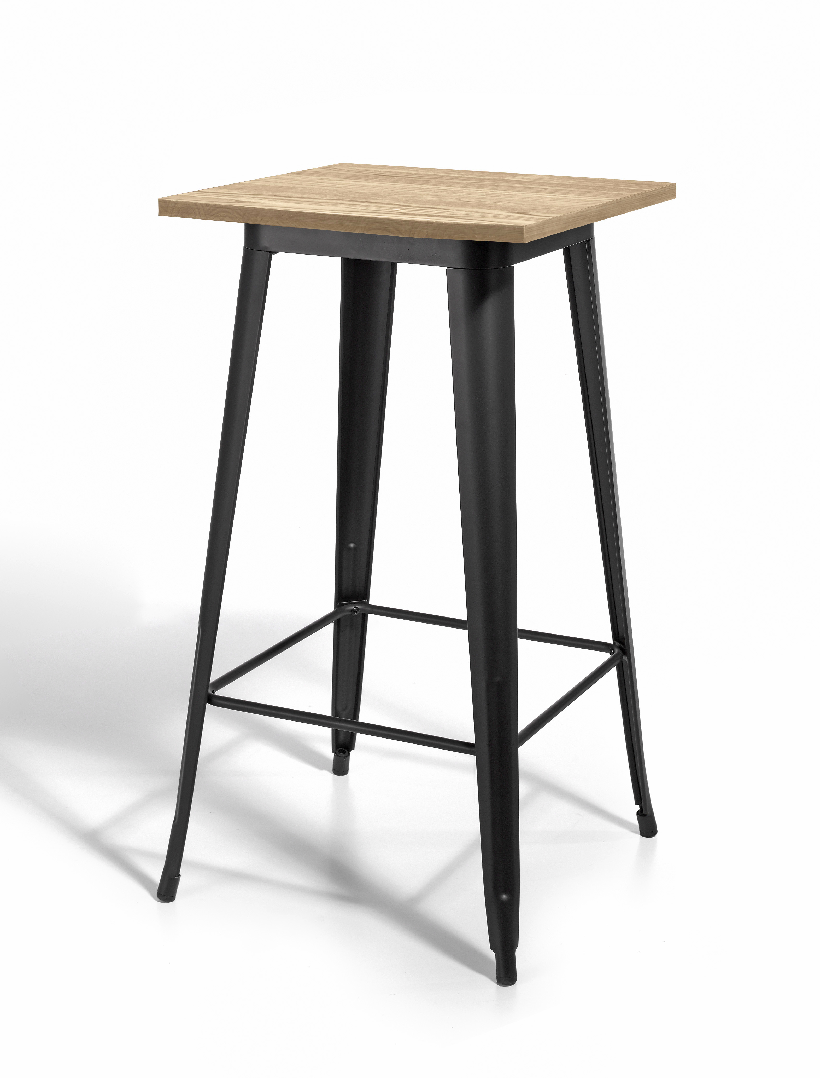 Table haute en métal et BOIS, MEET, HISPANOHOGAR