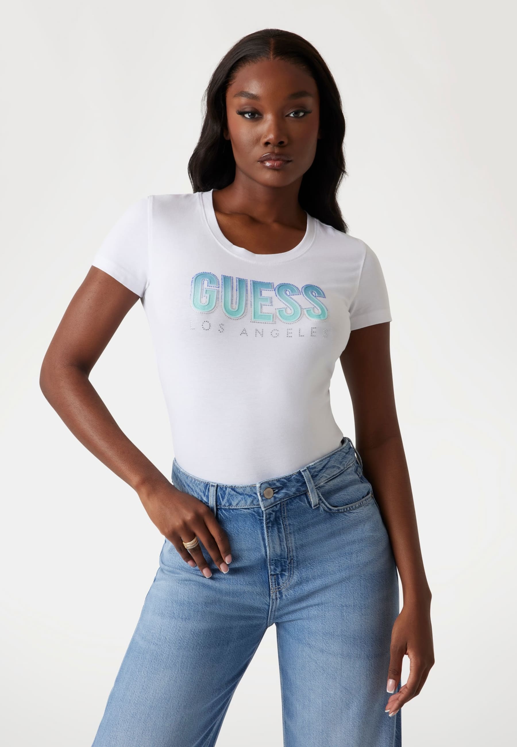 T-Shirt Logo Dégradé, GUESS