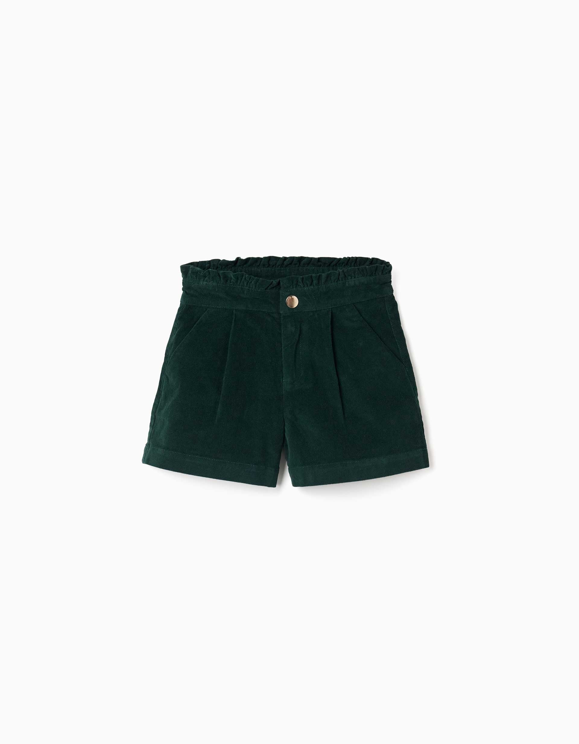 Short en velours côtelé avec plis devant, ZIPPY