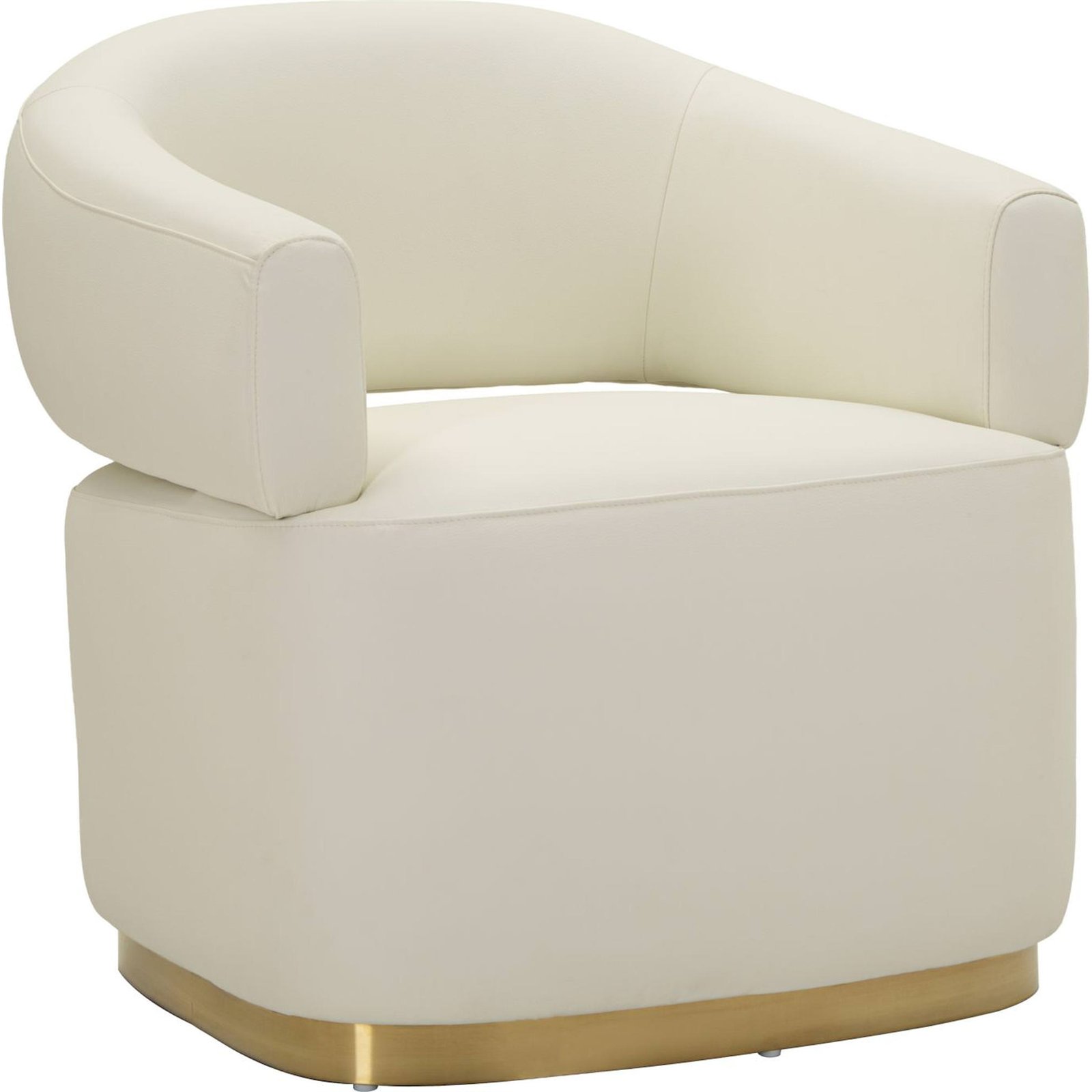 Fauteuil enveloppant socle en métal MODERN, RECOLLECTION