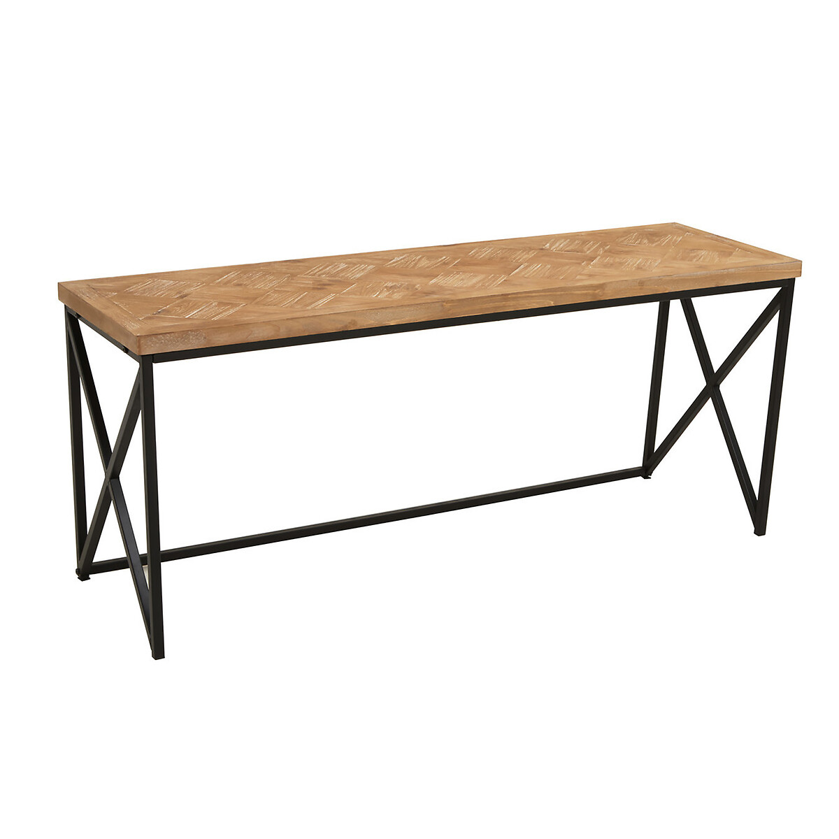 Parquet Fir Wood Coffee Table, SO'HOME