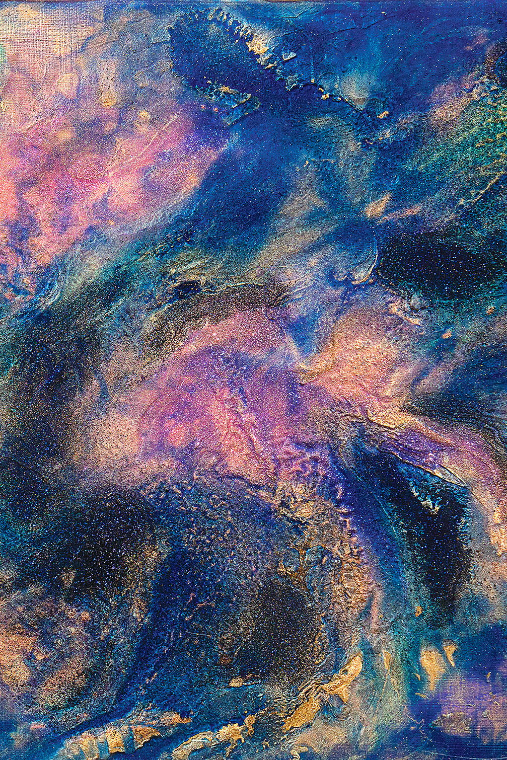 Tableau rose nebuleux, HEXOA
