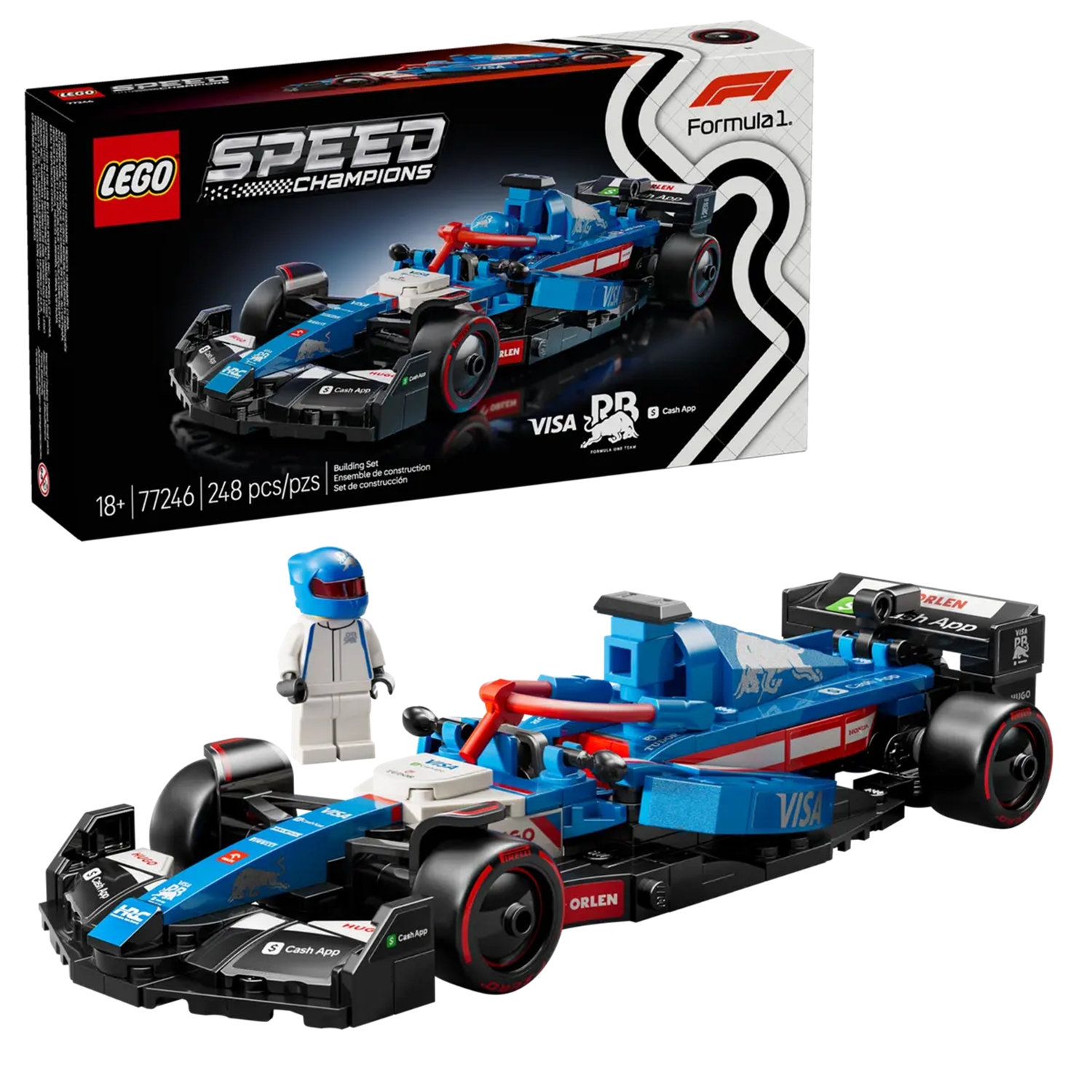 Speed Champions Voiture F1® Visa Cash App RB VCARB 01, LEGO