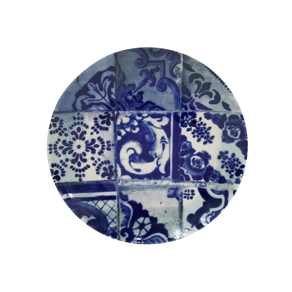 grande assiette creuse a pates porcelaine bleu hkliving