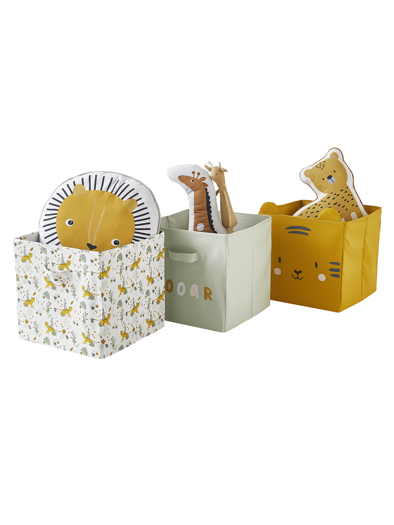 Lot de 3 bacs de rangement animaux HANOÏ, VERTBAUDET