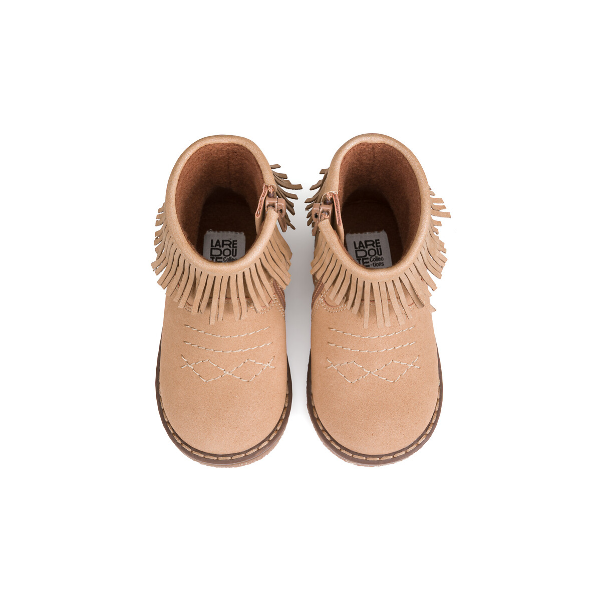 Little girl brown fringe on sale boots