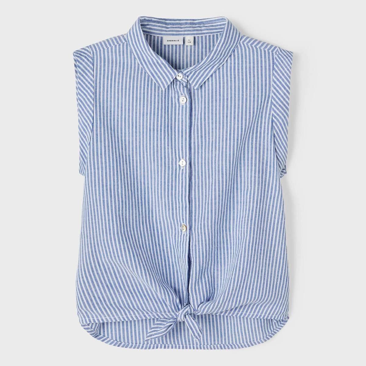 striped cotton blouse