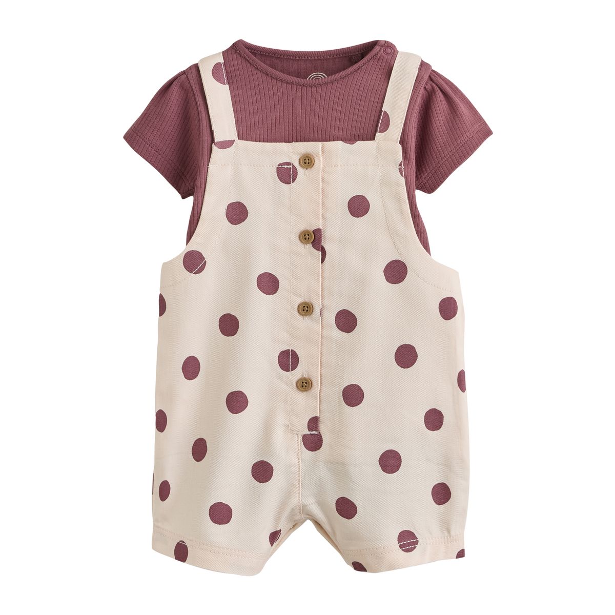 Salopette bébé tissée et body, 2 pièces, NEXT