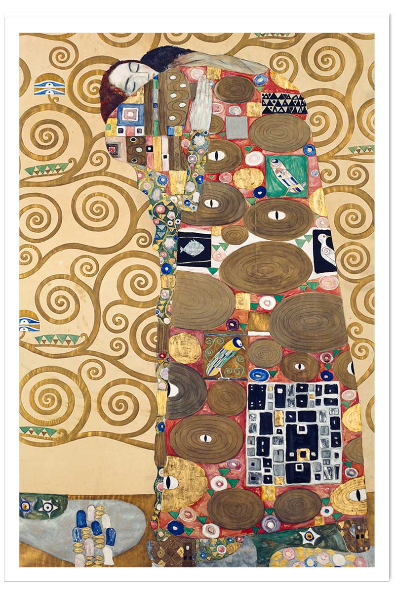 Affiche Accomplissement - Peinture de Gustav Klimt, HEXOA