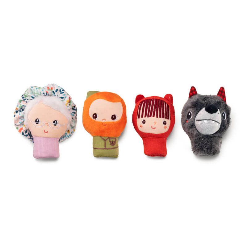 Marionnettes enfant chaperon rouge le loup et le chasseur et la mère grand - Jeux & Jouets Marionnettes enfant chaperon rouge le loup et le chasseur et la mère grand - Jeux & Jouets