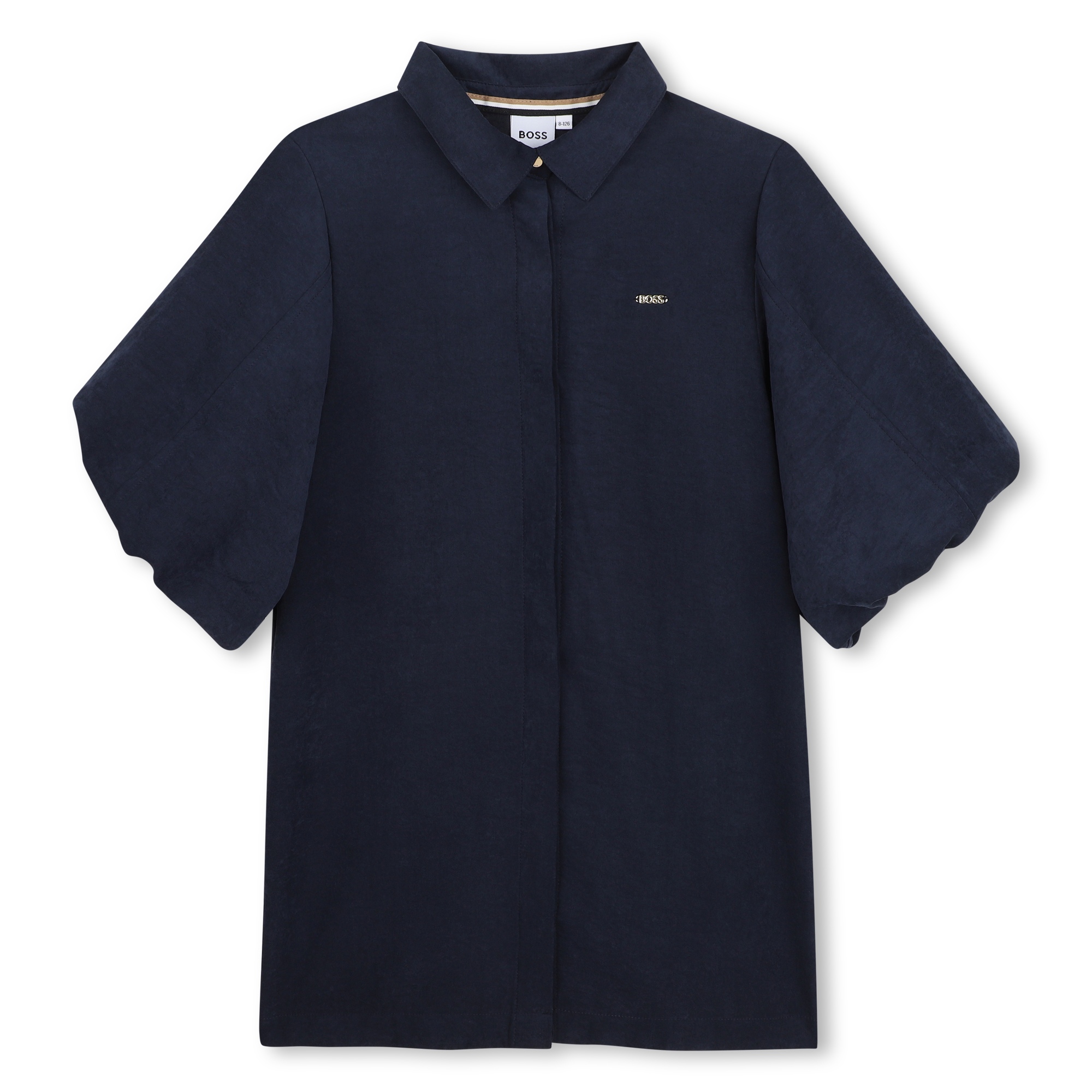 Robe en weavy satin, BOSS KIDSWEAR