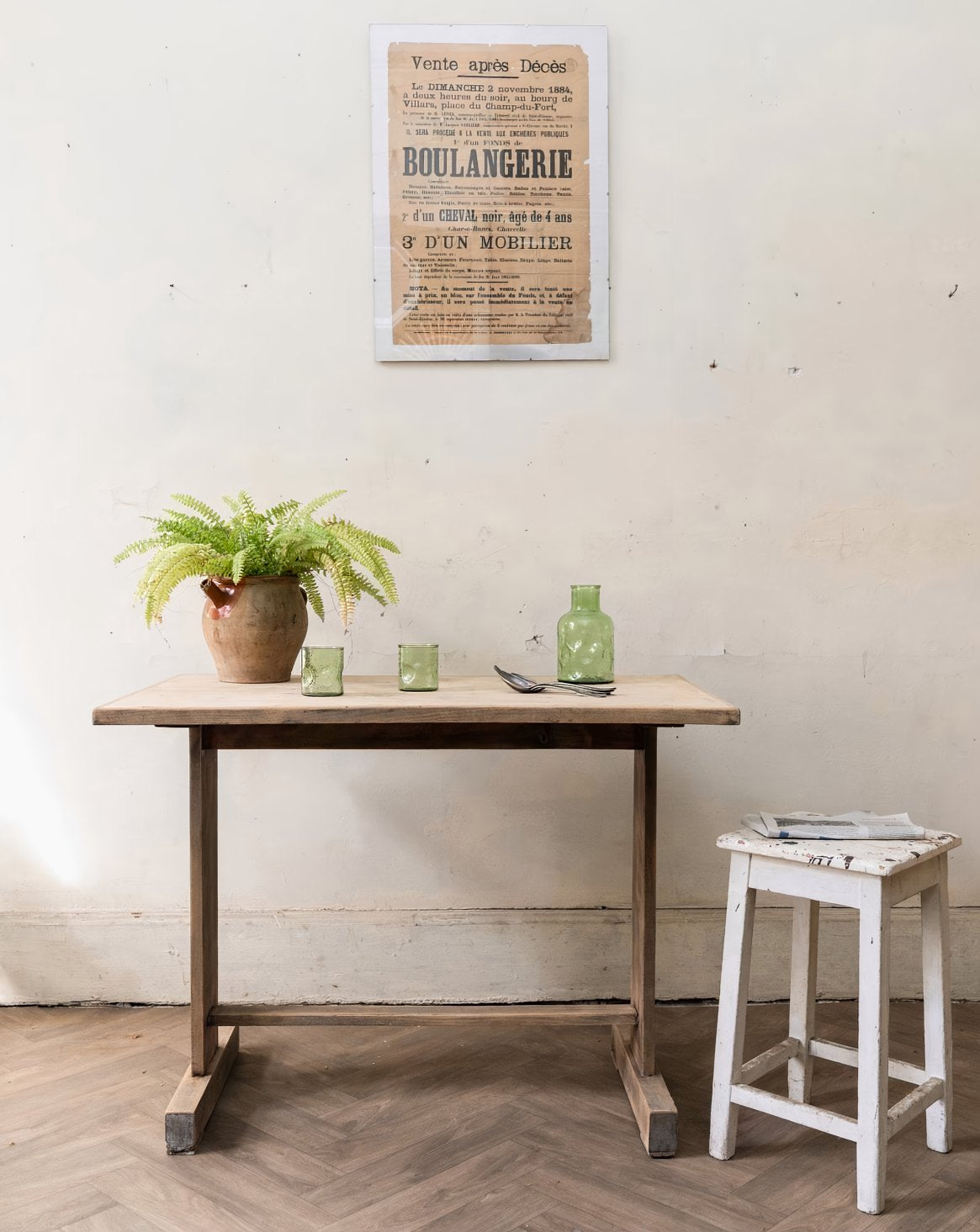 Table à manger en bois Denise N°1194 - Bon état, DEBONGOUT