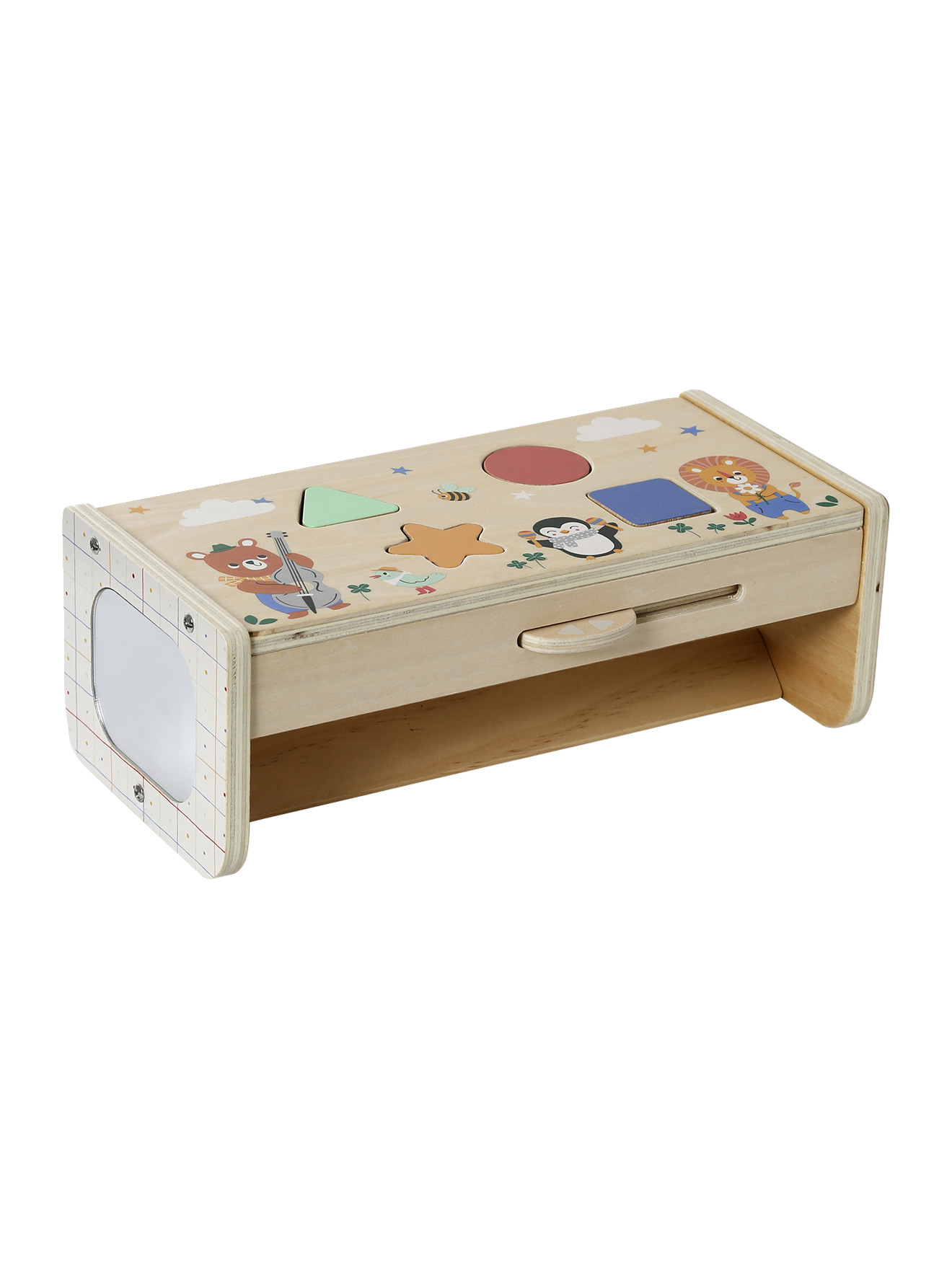 Boîte à formes 2 en 1 LES ANIMAUX JOYEUX en bois FSC®, VERTBAUDET