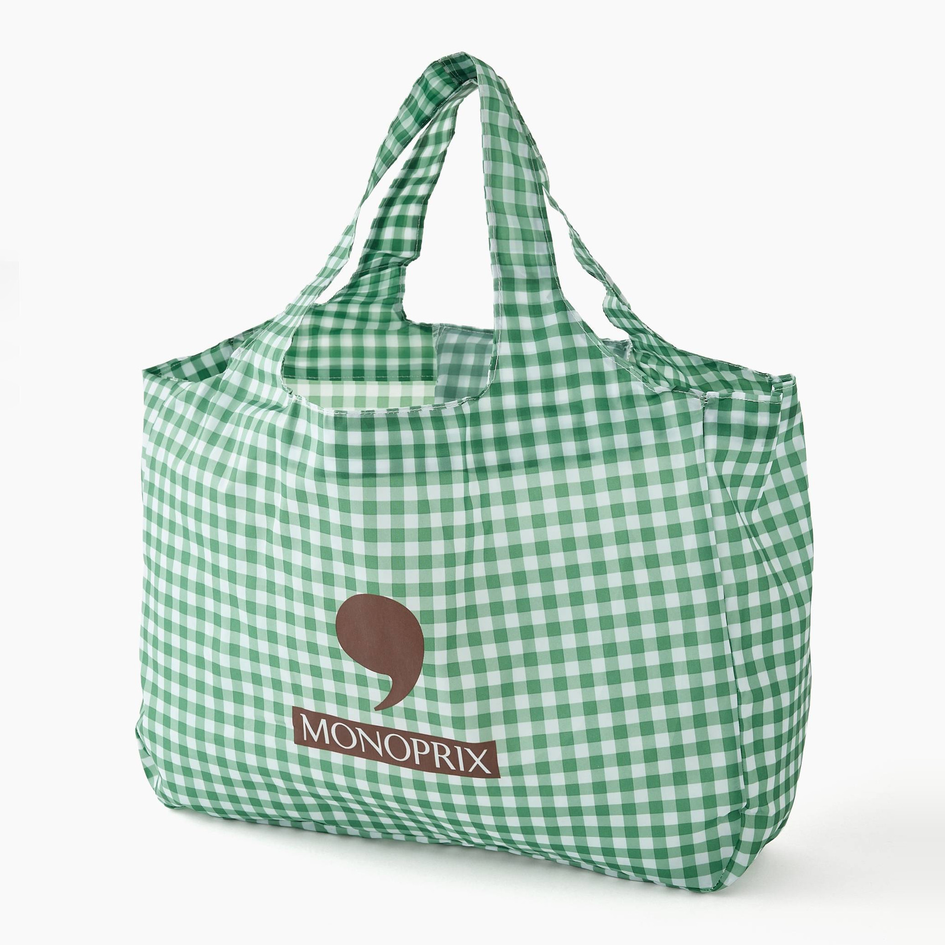 Sac dd vichy, en polyester recyclé ,40x11x30cm, MONOPRIX