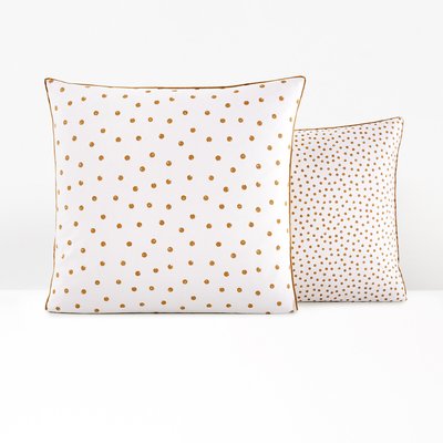 Lison Gold Spottedn 100% Washed Cotton Pillowcase LA REDOUTE INTERIEURS