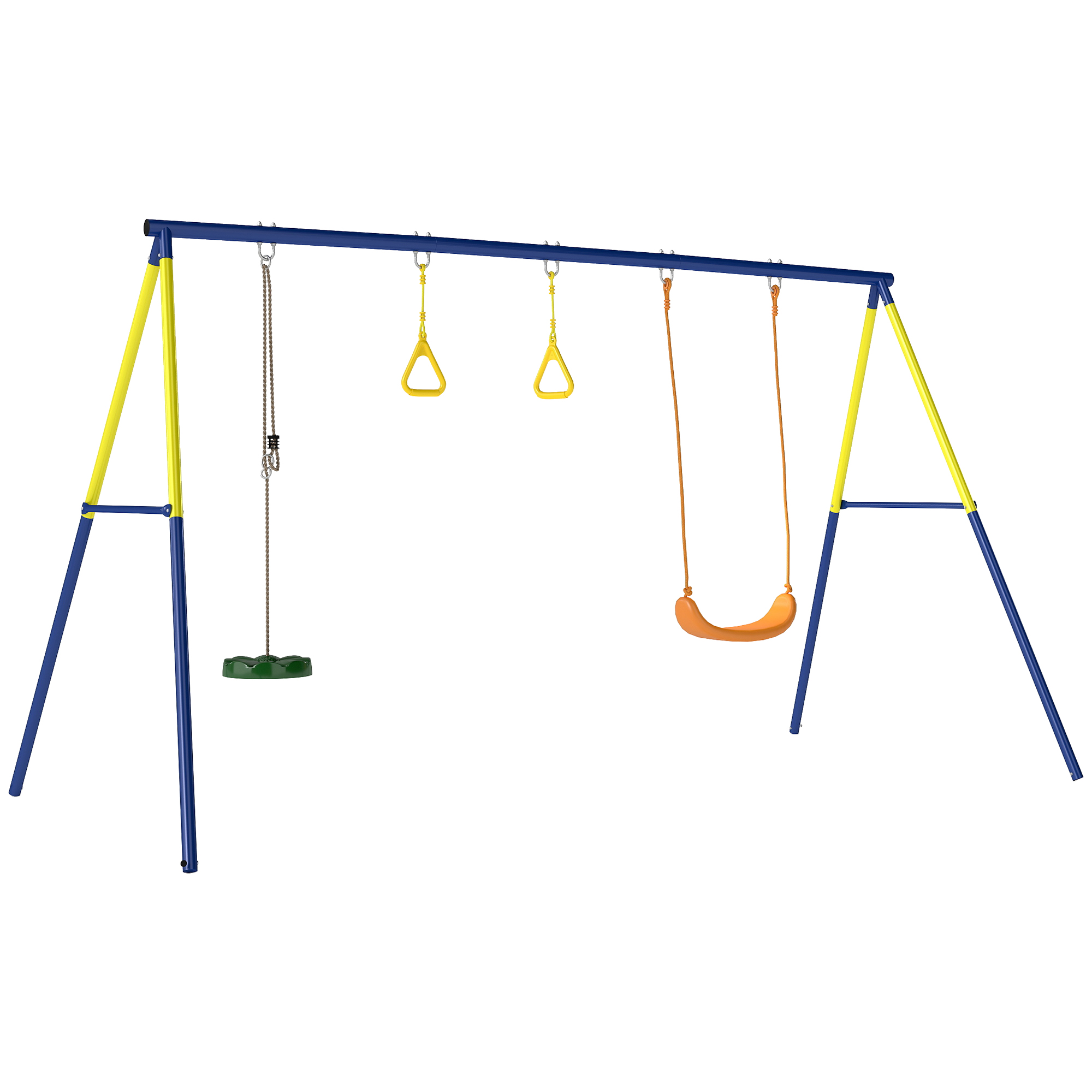 Balançoire pour enfants Acier Multicolore, AIYAPLAY