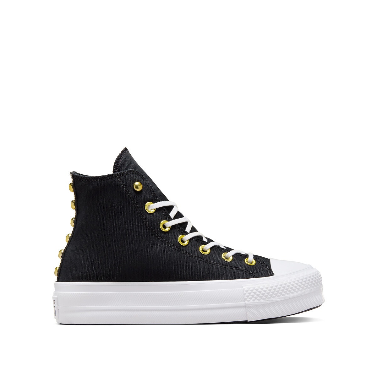 Converse haute noir plateforme femme La Redoute