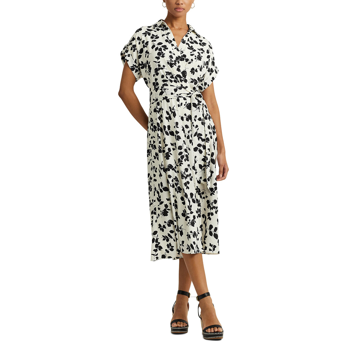 Image of Fratillio Printed Dress with Short Sleeves