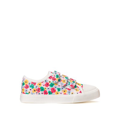Kids Floral Canvas Trainers with Touch 'n' Close Fastening LA REDOUTE COLLECTIONS