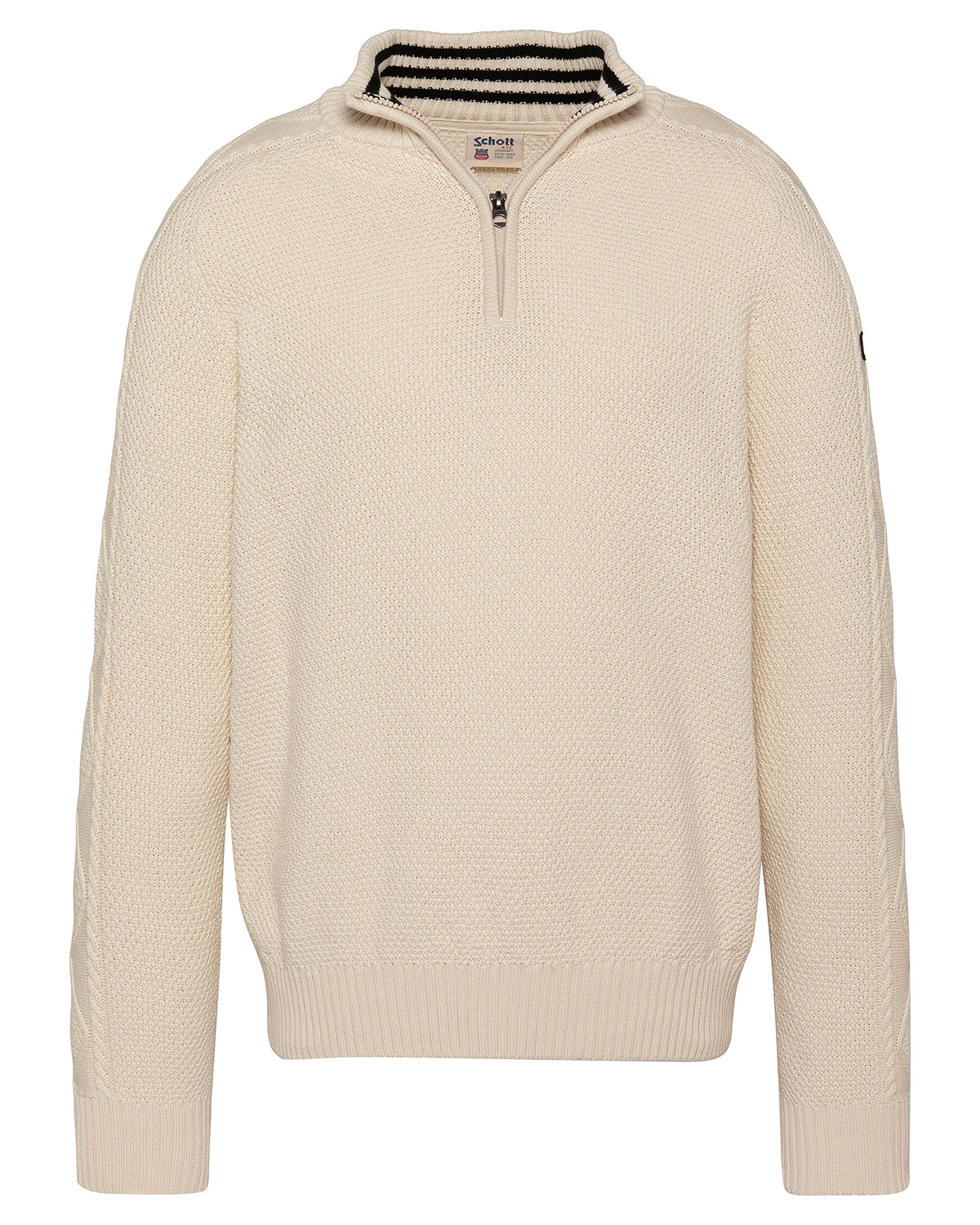 Pull camionneur en maille texturée, SCHOTT