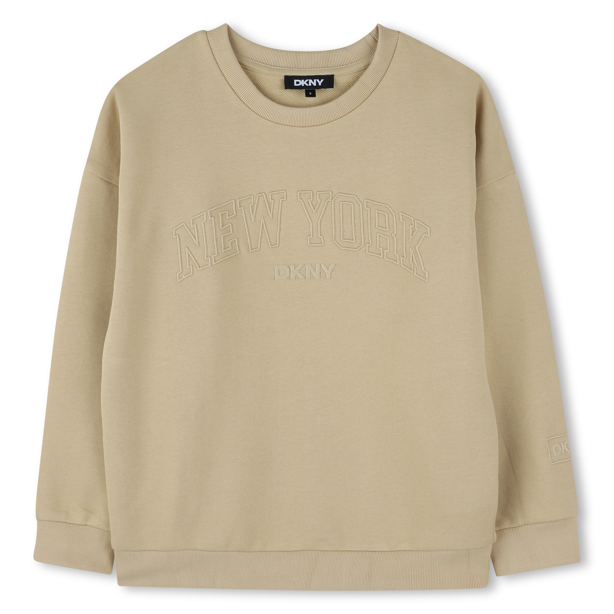 Sweat-shirt coton molletonné, DKNY