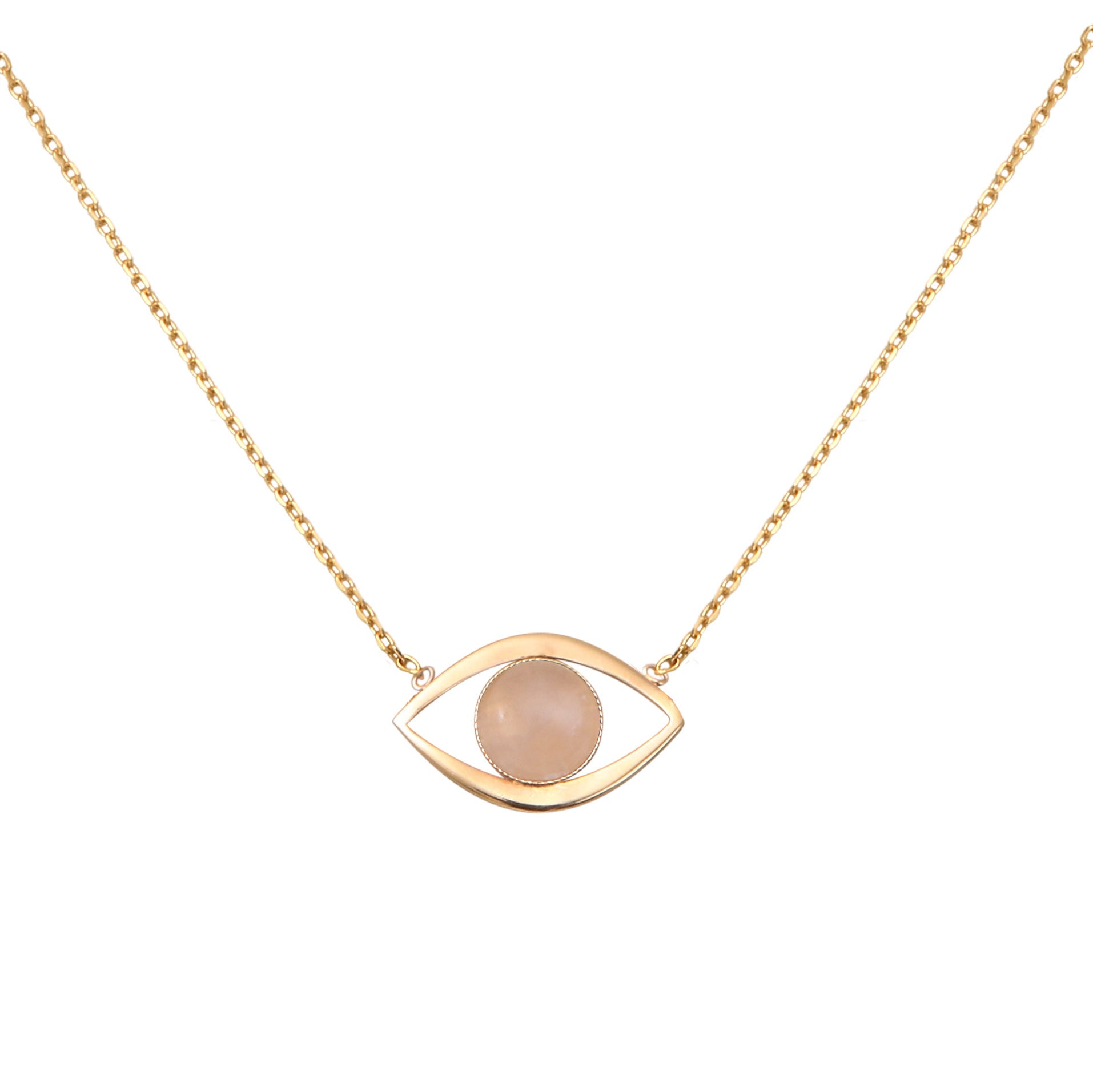 Collier eros quartz rose, CAROLINE NAJMAN