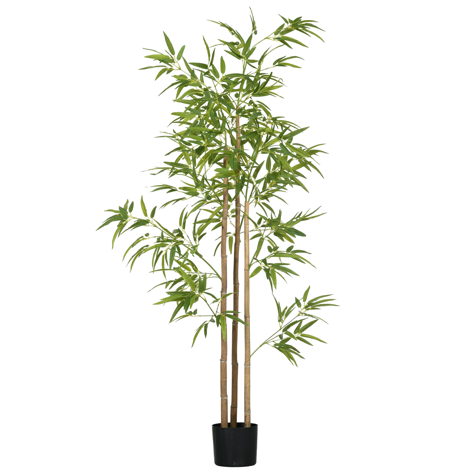 Bambou artificiel Plastique Vert, HOMCOM