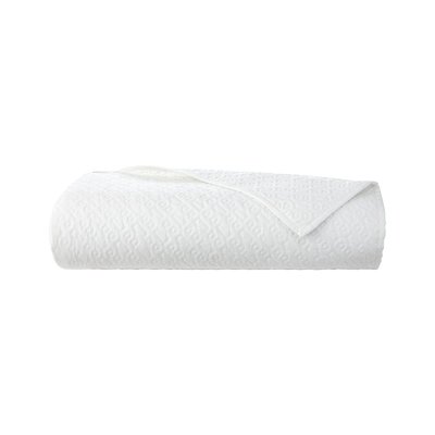Couvre lit en coton blanc, B Monogram BOSS