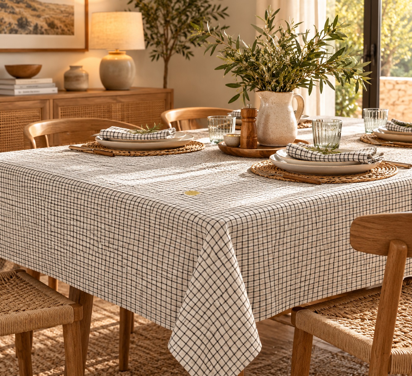 Nappe Flânerie Douce à carreaux, EDEN