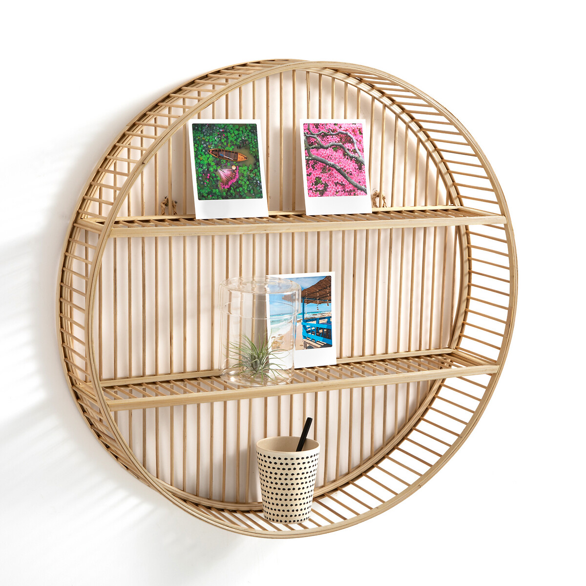 Estantería de 3 estantes de bambú y ratán, lyra natural La Redoute  Interieurs