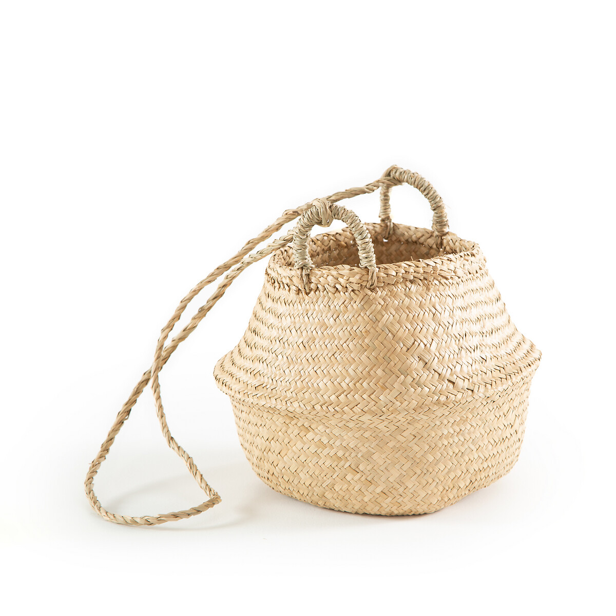 Rixy woven straw hanging ball basket, natural, La Redoute Interieurs ...
