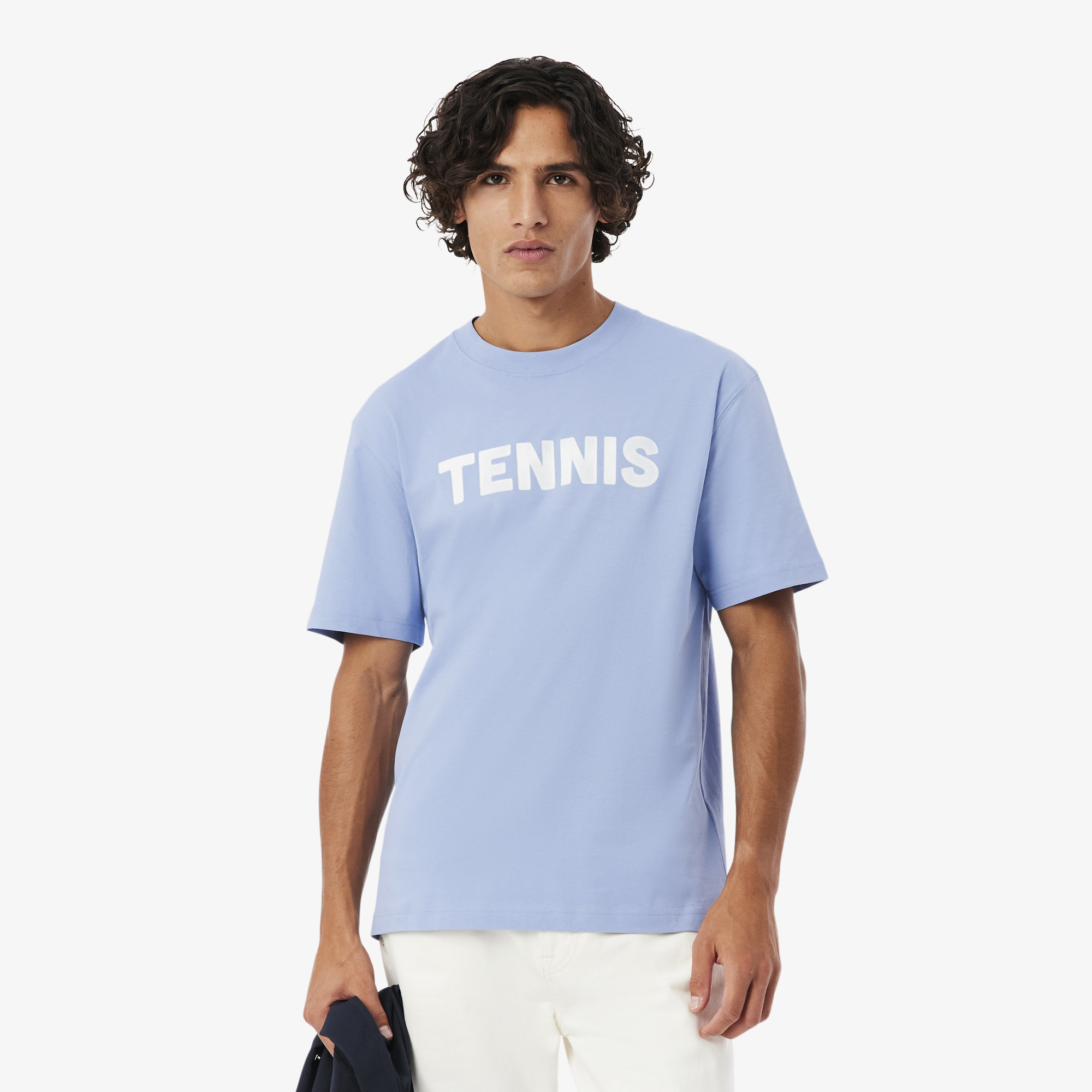 T-shirt coton imprimé, LACOSTE