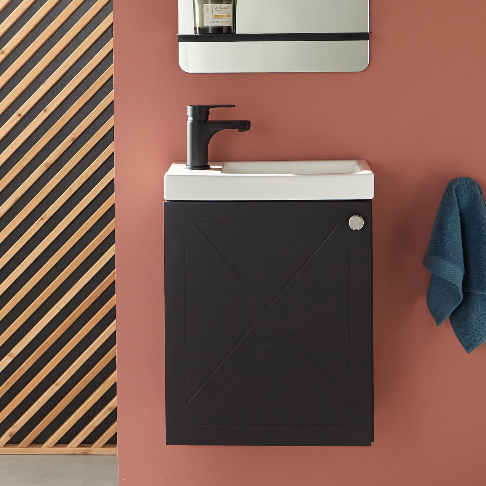 Ensemble meuble lave-mains + robinet AVA, MOB IN