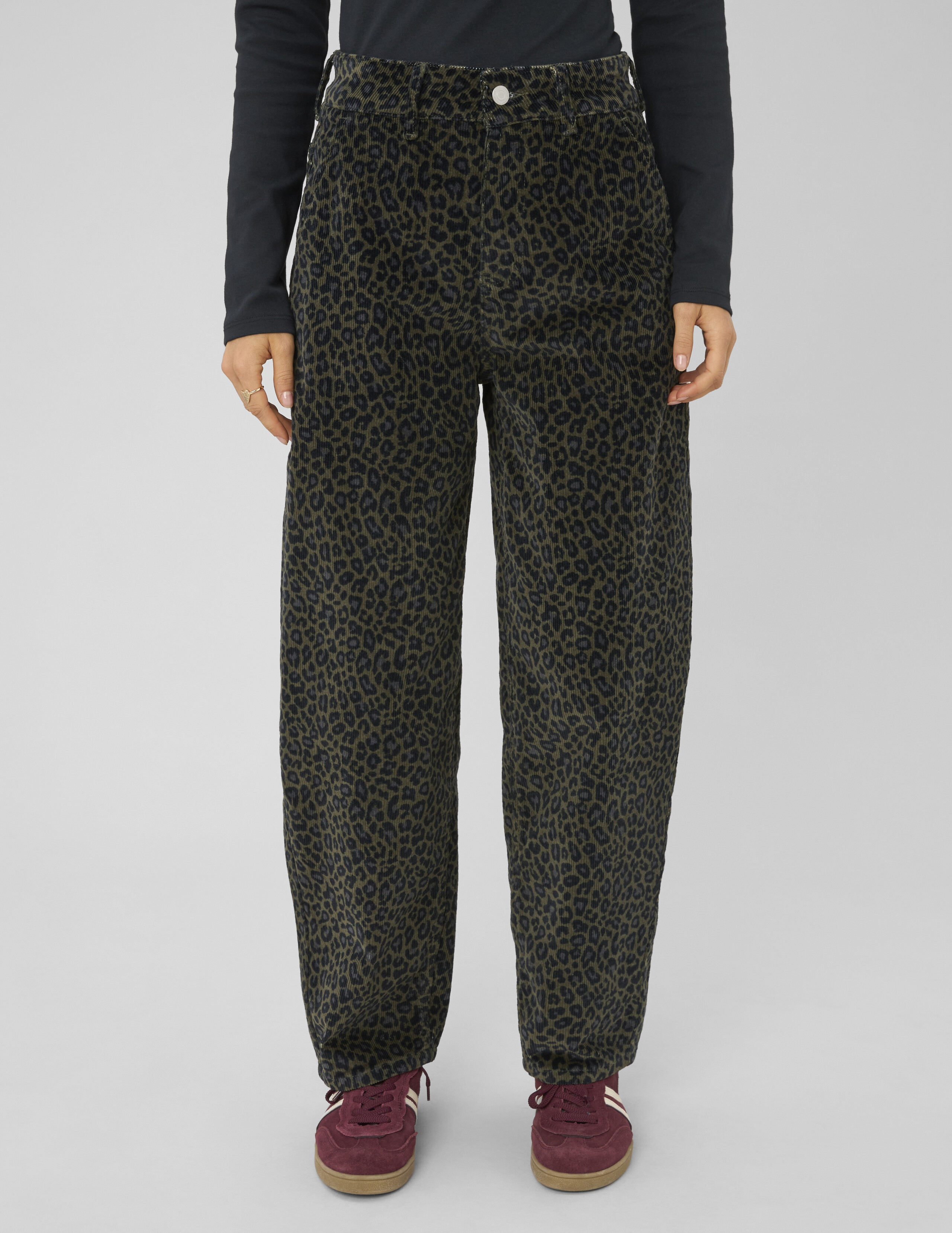 Pantalon imprimé coupe balloon, BZB