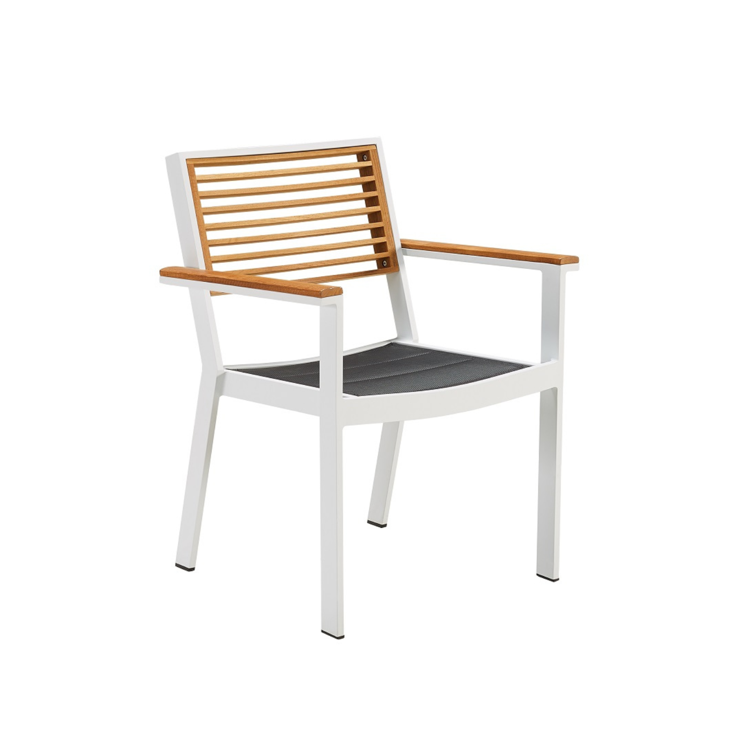Fauteuil repas de jardin en aluminium, YORK, AU JARDIN DE CHLOÉ