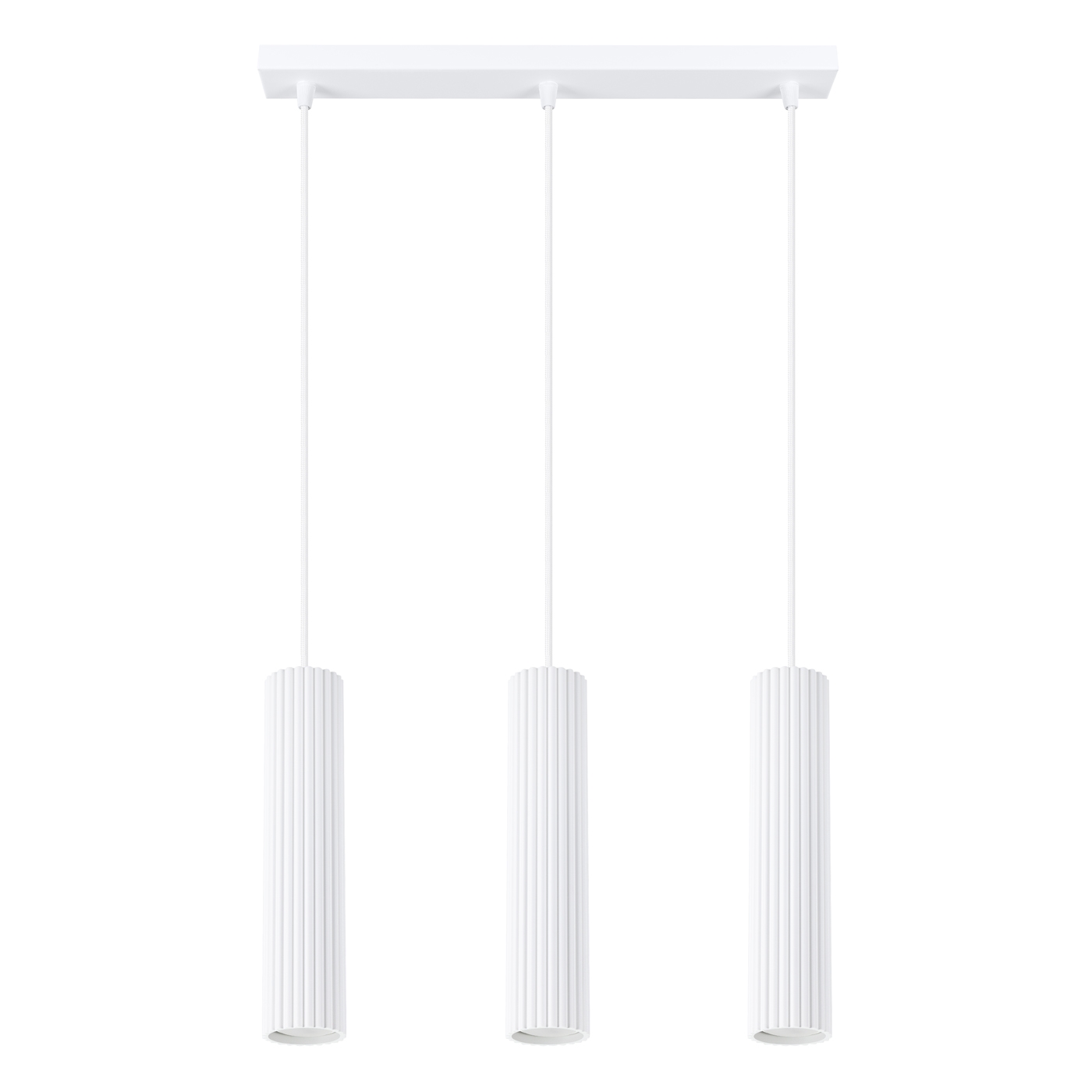 Suspension Aluminium Blanc GU10 3 Karbon Line, EDEN