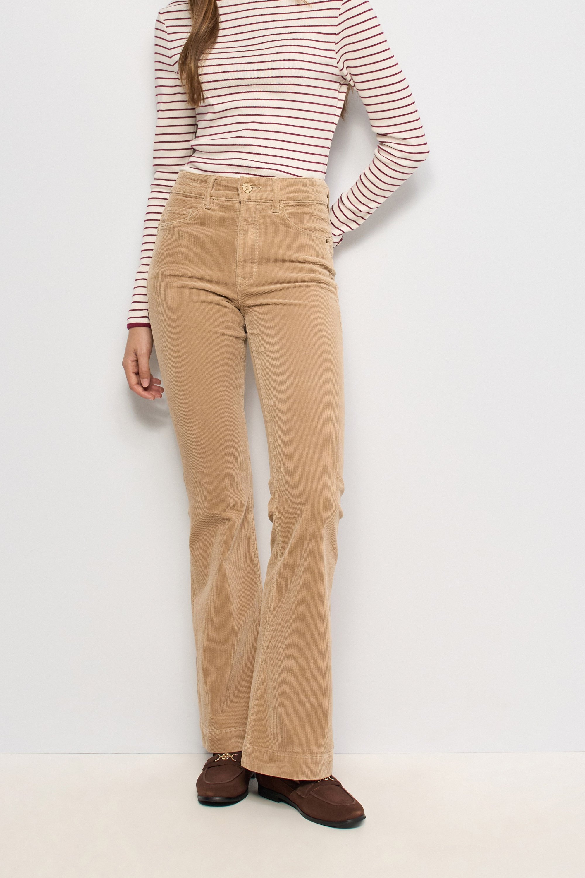 JEAN FAITH PUSH IN FLARE EN VELOURS CÔTELÉ, SALSA JEANS