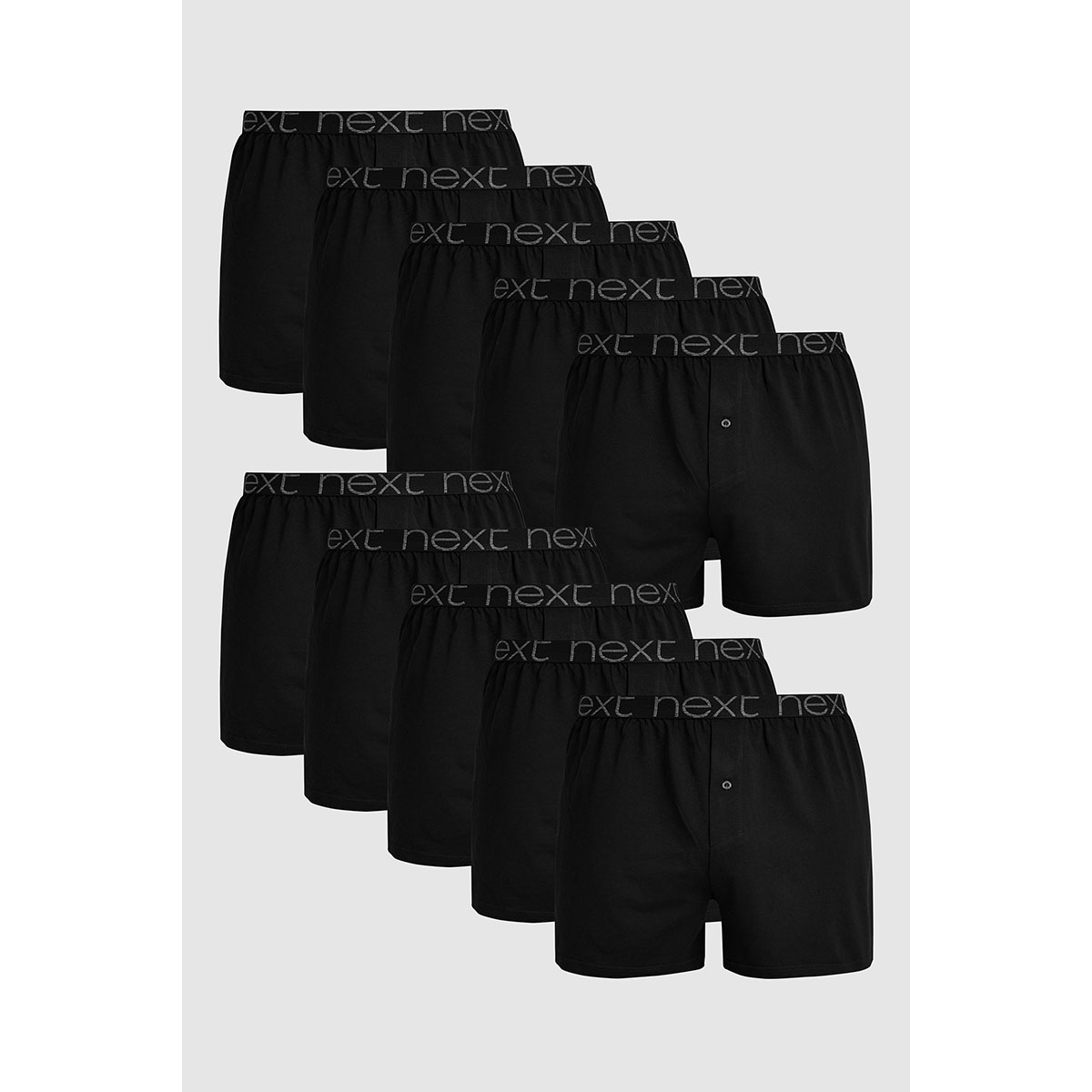 Caleçons coupe ample en pur coton, lot de 10, NEXT