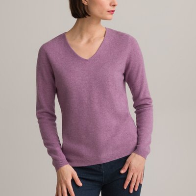 Pull col V, fine maille pur cachemire ANNE WEYBURN