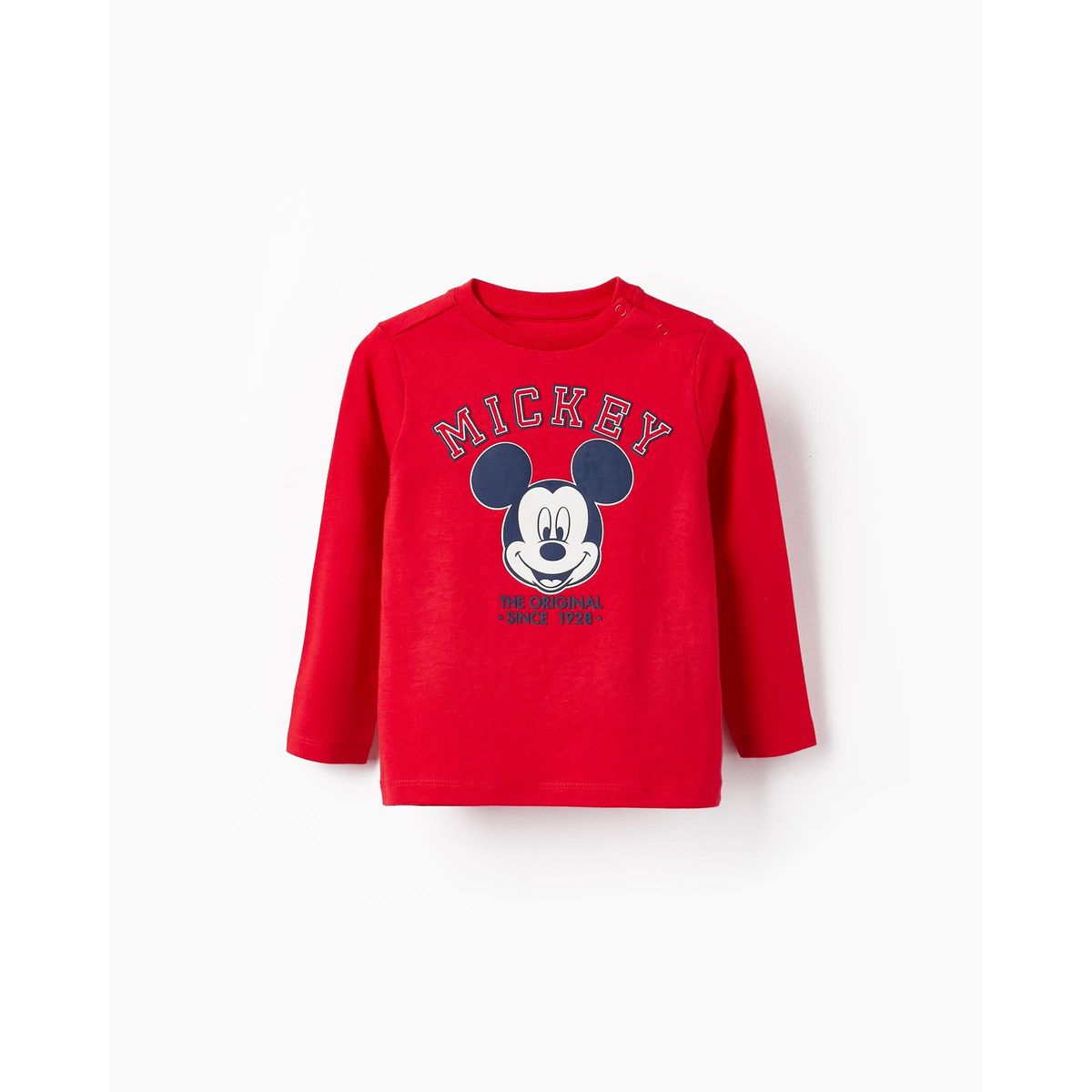 T shirt en coton b b gar on mickey mickey rouge Zippy La Redoute